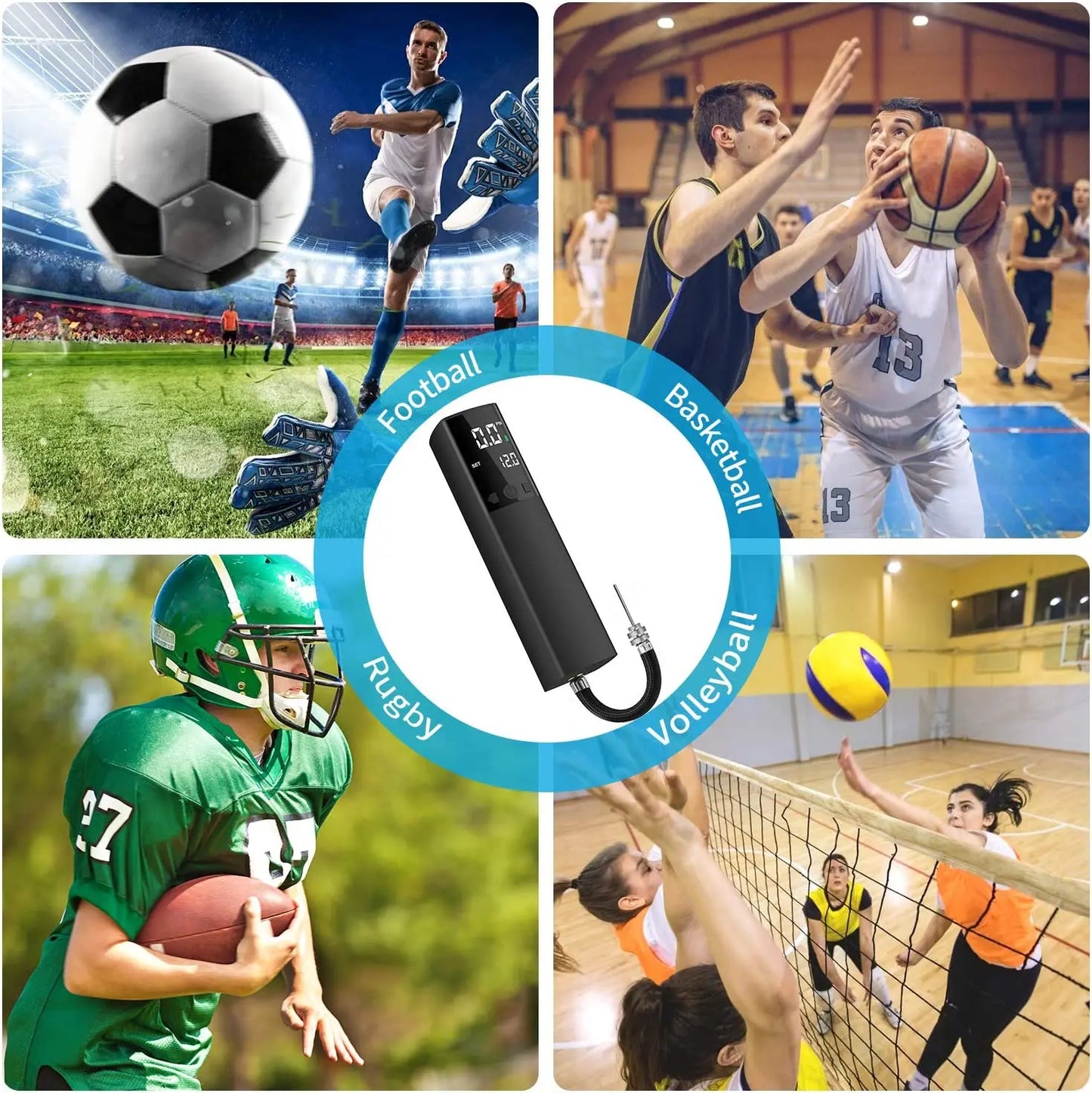 Inflador de pelota eléctrico