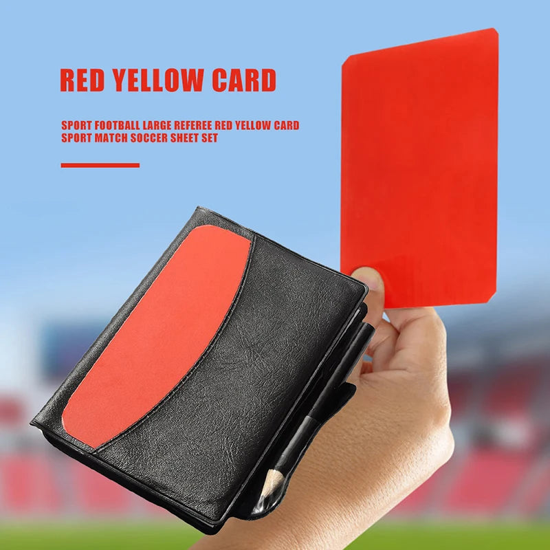 Kit tarjetas árbitro y banderines  Linesman